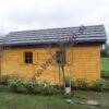 Domek ogrodowy z drewutnią drewniany | Schowek na narzędzia 5x3