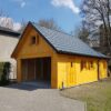 1 Garaż drewniany 6x5,5 z poddaszem i pomieszczeniem | Dwustanowiskowy