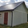 1 Garaż drewniany bez pozwolenia z poddaszem | Szkieletowy | Producent