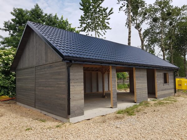 Drewniany magazyn 6x12 m | Warsztat | Stolarnia | Pracownia | Garaż z poddaszem