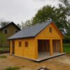 2 Garaż drewniany bez pozwolenia z poddaszem | Szkieletowy | Producent