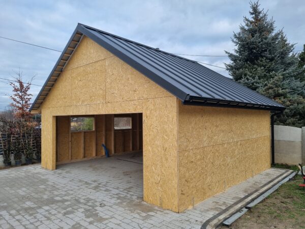 20230114_103836 (1) Garaż drewniany 6x7 m szkieletowy | Blachodachówka