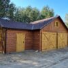 Duży garaż drewniany 57 m² z poddaszem | Pomieszczenie gospodarcze