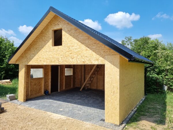 20230622_111926 Garaż drewniany 6x7 m szkieletowy | Blachodachówka