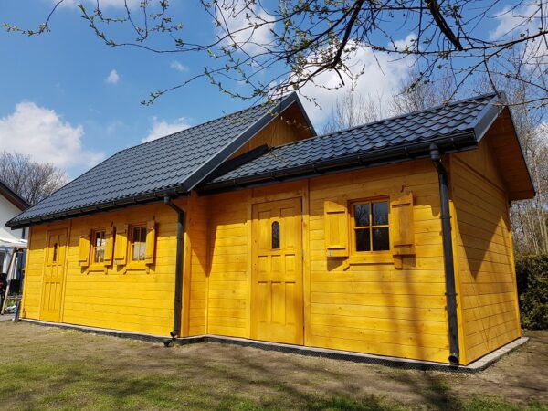 3 Garaż drewniany 6x5,5 z poddaszem i pomieszczeniem | Dwustanowiskowy