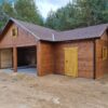 Duży garaż drewniany 57 m² z poddaszem | Pomieszczenie gospodarcze