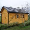 Domek ogrodowy z drewutnią drewniany | Schowek na narzędzia 5x3