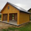 4 Garaż drewniany bez pozwolenia z poddaszem | Szkieletowy | Producent