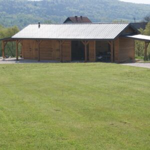 Stajnia 10x3,5m plus 1m wiata