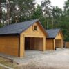 6 Garaż drewniany szkieletowy 6x5 z antresolą