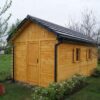 Domek ogrodowy z drewutnią drewniany | Schowek na narzędzia 5x3
