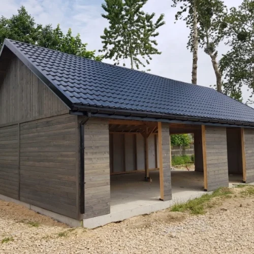 Drewniany magazyn 6x12 m | Warsztat | Stolarnia | Pracownia | Garaż z poddaszem