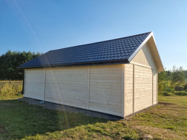 20230907_170558 Garaż drewniany 6x5 m szkieletowy | Budynek gospodarczy | Blachodachówka