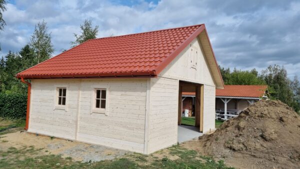 20231005_130705 Garaż drewniany 7x6 szkieletowy kanadyjski z poddaszem | Producent