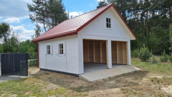 20250528_133407 (1) Garaż drewniany bez pozwolenia z poddaszem | Szkieletowy | Producent